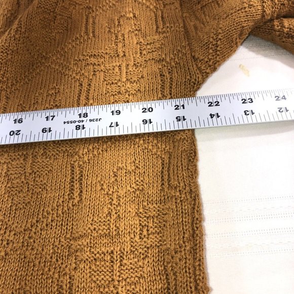 Vintage JP collection Womens XL Plus 18/20 Cardigan Gold Long Sleeve Sweater - Picture 7 of 7